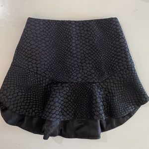 seek the label black skirt